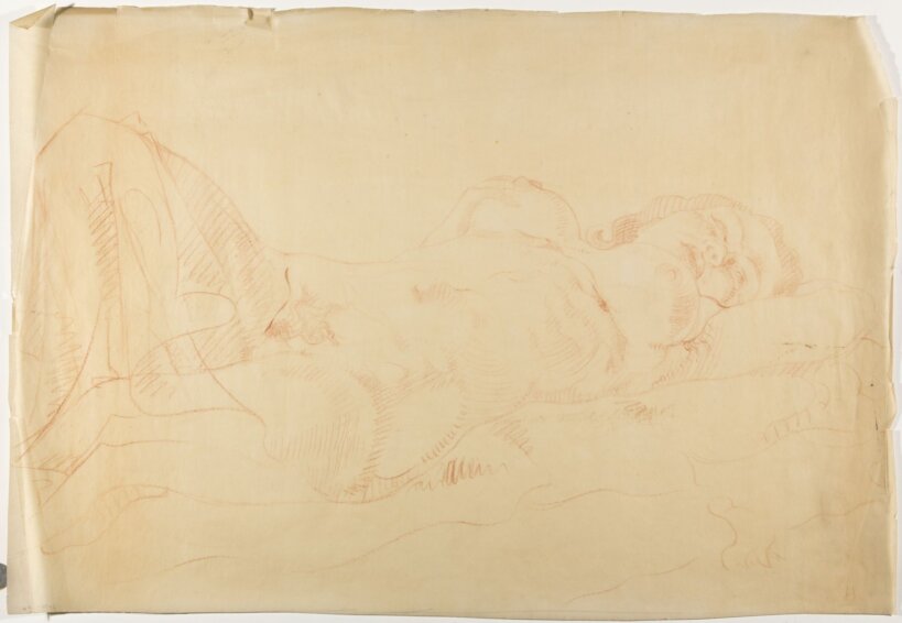 Reclining Female Nude Msk Gent