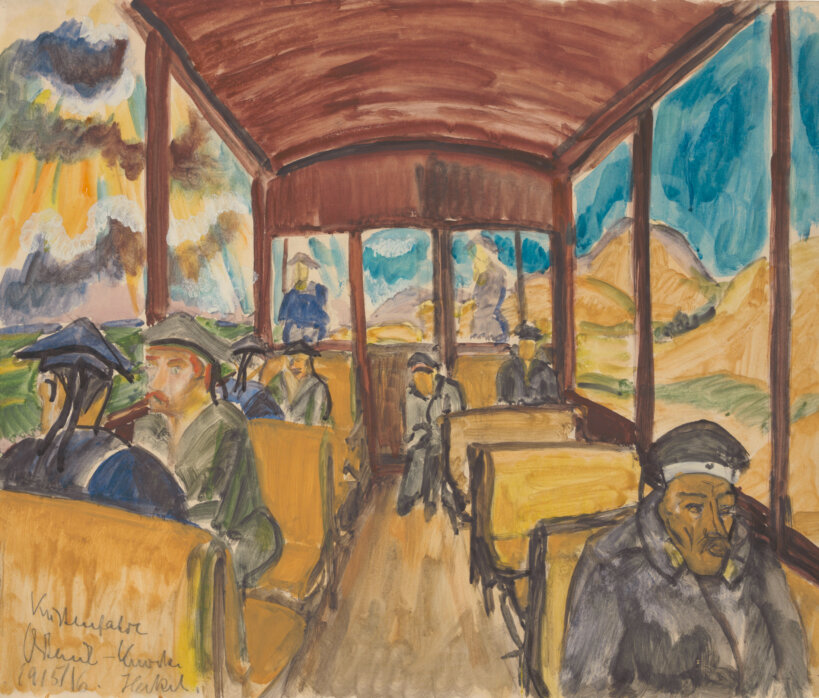 04 Erich Heckel Travelling the Coastal Road Ostend Knokke 1915 Schleswig Landesmuseum Schloss Gottorf