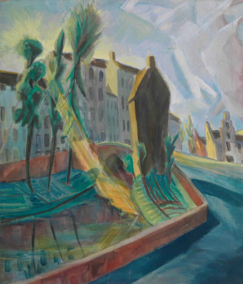 11 Erich Heckel De Augustijnenrei in Brugge in de ochtend ca 1917 MSK Gent SABAM Belgium 2023