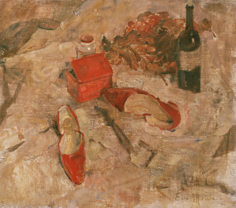 Eliane De Meuse, « Nature morte aux souliers rouges », XXe siècle, MSK Gent